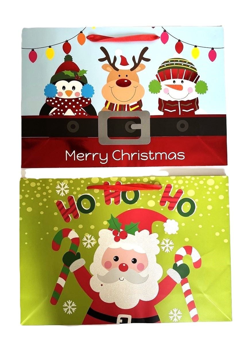Пакет подарунковий 33*12.7*47.7 мм JUMBO XMAS horizontal (12 шт/уп) 760295ML Малеваро