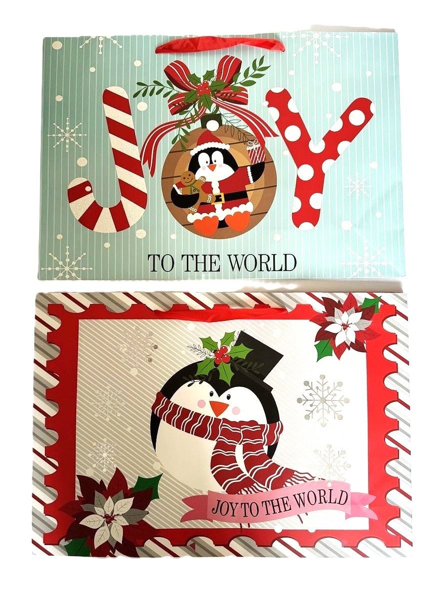 Пакет подарунковий 33*12.7*47.7 мм JUMBO XMAS horizontal (12 шт/уп) 760295ML Малеваро